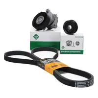 CONTI 6PK2380 Keilrippenriemen + INA Spanner Rolle MERCEDES W203 W211 M112 M113