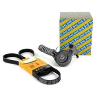 CONTI Keilrippenriemen 5PK1370 + SNR Riemenspanner OPEL CORSA C MERIVA A 1.2 1.4