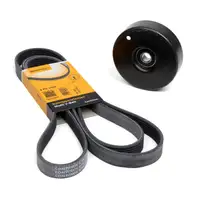 CONTI 6PK2155 Keilrippenriemen + INA Spannrolle MERCEDES W202 W210 W163 M111