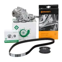 CONTI CT637 Zahnriemen + INA Spannrolle + INA Wapu AUDI 80 SEAT Ibiza 2 VW Golf 1 2 3