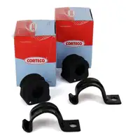 2x CORTECO Stabilisatorlager + Halter Schelle AUDI A3 SEAT SKODA VW GOLF 4 vorne