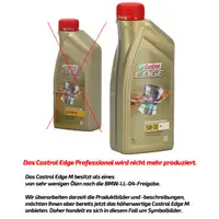 CASTROL EDGE Professional Motor&ouml;l &Ouml;l LL04 5W-30 10L + MANN &Ouml;lfilter HU6004x