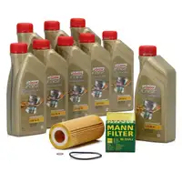 CASTROL EDGE Professional Motor&ouml;l &Ouml;l LL04 5W-30 9L + MANN &Ouml;lfilter HU721/4X