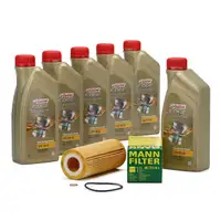 CASTROL EDGE Professional Motor&ouml;l &Ouml;l LL04 5W-30 6L + MANN &Ouml;lfilter HU721/4X