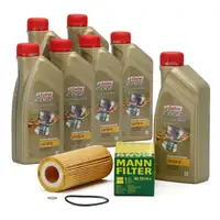 CASTROL EDGE Professional Motor&ouml;l &Ouml;l LL04 5W-30 7L + MANN &Ouml;lfilter HU721/4X