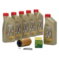 CASTROL EDGE Professional Motor&ouml;l &Ouml;l LL04 5W-30 6L + MANN &Ouml;lfilter HU6004x
