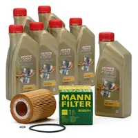 CASTROL EDGE Professional Motor&ouml;l &Ouml;l LL04 5W-30 7L + MANN &Ouml;lfilter HU925/4x