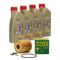 CASTROL EDGE Professional Motor&ouml;l &Ouml;l LL04 5W-30 4L + MANN &Ouml;lfilter HU815/2x