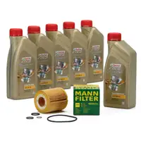 CASTROL EDGE Professional Motor&ouml;l &Ouml;l LL04 5W-30 6L + MANN &Ouml;lfilter HU815/2x