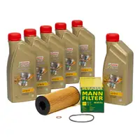 CASTROL EDGE Professional Motor&ouml;l &Ouml;l LL04 5W-30 6L + MANN &Ouml;lfilter HU721/5x