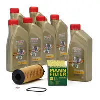 CASTROL EDGE Professional Motor&ouml;l &Ouml;l LL04 5W-30 7L + MANN &Ouml;lfilter HU721/5x