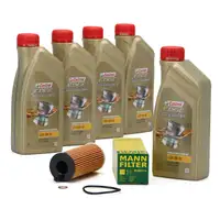 CASTROL EDGE Professional Motor&ouml;l &Ouml;l LL04 5W-30 5L + MANN &Ouml;lfilter HU6014/1z