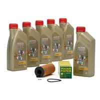 CASTROL EDGE Professional Motor&ouml;l &Ouml;l LL04 5W-30 6L + MANN &Ouml;lfilter HU6014/1z