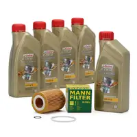CASTROL EDGE Professional Motor&ouml;l &Ouml;l LL04 5W-30 5L + MANN &Ouml;lfilter HU7003x