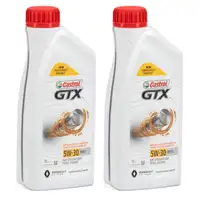 CASTROL Motor&ouml;l &Ouml;l GTX 5W-30 5W30 RN17 ACEA C3 f&uuml;r Renault - 2L 2 Liter