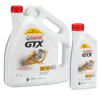 CASTROL Motor&ouml;l &Ouml;l GTX 5W-30 5W30 RN17 ACEA C3 f&uuml;r Renault - 6L 6 Liter