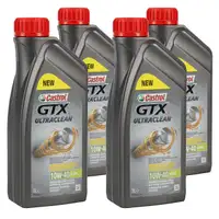 CASTROL Motor&ouml;l &Ouml;l GTX ULTRACLEAN 10W-40 10W40 A3/B4 - 4 Liter