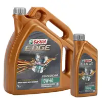 CASTROL EDGE Motor&ouml;l &Ouml;L SUPERCAR TITANIUM 10W60 A3/B3 A3/B4 SN/CF - 6L 6 Liter