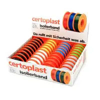 CERTOPLAST Isolierband Klebeband Sortiment 15mm x 10m (40-teilig) 14.6010.0418