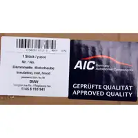 AIC Schalld&auml;mmmatte Motorhaubend&auml;mmung D&auml;mmmatte f&uuml;r BMW 3er E46 51458193941
