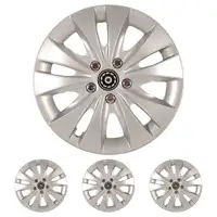 4x ALBRECHT Radkappen Radblenden STORM SILBER 14 Zoll (4 St&uuml;ck)