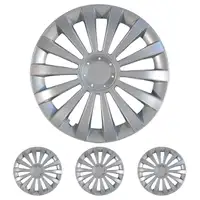 4x ALBRECHT Radkappen Radblenden MERIDIAN SILVER SILBER 14 Zoll (4 St&uuml;ck)