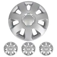 4x ALBRECHT Radkappen Radblenden Silber Silver ARES 13 Zoll (4 St&uuml;ck)