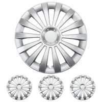 4x ALBRECHT Radkappen Radblenden MERIDIAN SILVER SILBER 13 Zoll (4 St&uuml;ck)