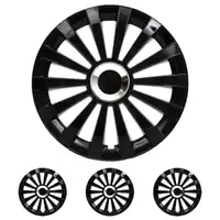 4x ALBRECHT Radkappen Radblenden MERIDIAN BLACK SCHWARZ 14 Zoll (4 St&uuml;ck)