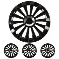 4x ALBRECHT Radkappen Radblenden MERIDIAN BLACK SCHWARZ 15 Zoll (4 St&uuml;ck)