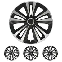 4x Radkappen Radblenden TERRA SCHWARZ SILBER SILVER 16 Zoll (4 St&uuml;ck)