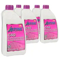ALPINE Frostschutz K&uuml;hler K&uuml;hlerfrostschutz Konzentrat 7,5L C40 G40