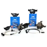 ATE Ceramic Bremsbel&auml;ge + Wako BMW E39 Touring 520-528i 520-530d vorne + hinten