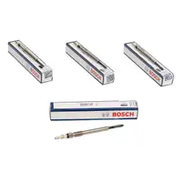 4x BOSCH Gl&uuml;hkerze Set Duraterm GLP016 0250203002 Alfa Romeo f&uuml;r Fiat Lancia