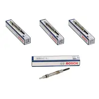 4x BOSCH Gl&uuml;hkerze Set Duraterm GLP007 0250202036 Opel Astra H Signum Vectra C