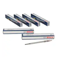 6x BOSCH Gl&uuml;hkerze DURATERM GLP2-HS GLP202 f&uuml;r MERCEDES-BENZ OM640 OM642 OM629