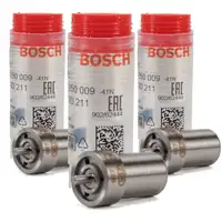 3x BOSCH 0434250009 Einspritzd&uuml;se Zapfend&uuml;se MERCEDES BENZ W100 180D 44PS