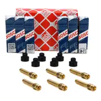 6x BOSCH 0437502047 Einspritzventil + Halter MERCEDES 190 W201 W123 W124 W126