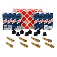 8x BOSCH 0437502047 Einspritzventil + Halter MERCEDES 190 W201 W123 W124 W126