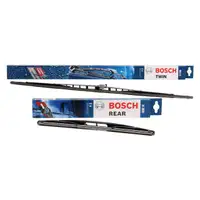 BOSCH Scheibenwischer Wischerbl&auml;tter Set 651U + H300 CITROEN C1 f&uuml;r PEUGEOT 107