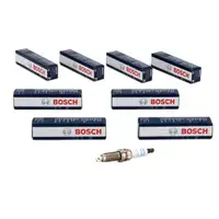 8x BOSCH Z&uuml;ndkerze Set Doppelplatin ZR5TPP33 0242145515 f&uuml;r BMW 12120037582
