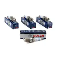 4x BOSCH Z&uuml;ndkerze Set NICKEL FR7DC+ 7955 +8 0242235666
