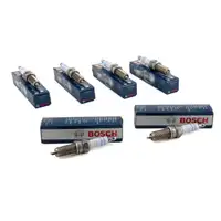 6x BOSCH Z&uuml;ndkerze Set Doppelplatin YR7MPP33 0242135509 Mercedes W203 W204 W211