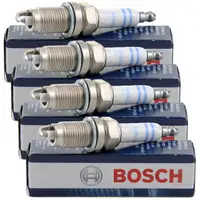 4x BOSCH Z&uuml;ndkerze Super Plus FR7HC+ 0242236565 f&uuml;r JEEP SEAT SKODA VW