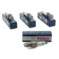 4x BOSCH Z&uuml;ndkerze Set FR7LDC+ 0242235668 AUDI A3 A4 BMW 3er OPEL SKODA VW GOLF