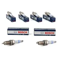 6x BOSCH Z&uuml;ndkerze Set Super Plus FR7HPP33+ 0242236566 OE-Nr. 101905601