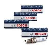 4x BOSCH 0241145523 Y5KPP332 Z&uuml;ndkerze DOUBLE PLATINUM f&uuml;r AUDI SEAT SKODA VW