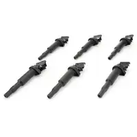6x BOSCH Z&uuml;ndspule inkl. Z&uuml;ndkerzenstecker BMW E81/87 E46 E90 E60/61 F10 X3 X5
