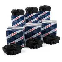 6x BOSCH Z&uuml;ndspule 0221503035 Mercedes-Benz 4 + 6 Zylinder Modelle 0001587803