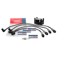 BBT Z&uuml;ndspule + BREMI Z&uuml;ndkabelsatz + 4x BOSCH Z&uuml;ndkerze f&uuml;r VW LUPO 1.0 1.4